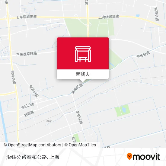 沿钱公路奉柘公路地图