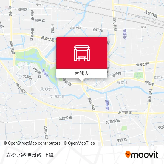 嘉松北路博园路地图