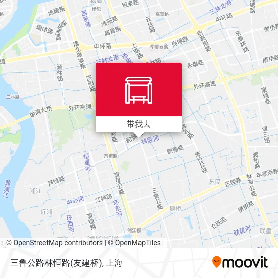 三鲁公路林恒路(友建桥)地图