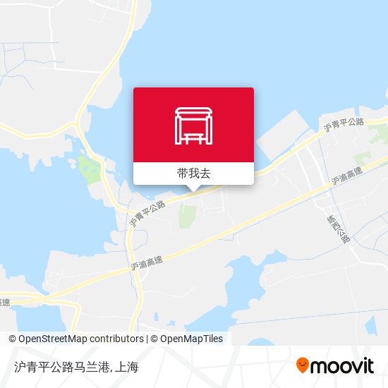 沪青平公路马兰港地图