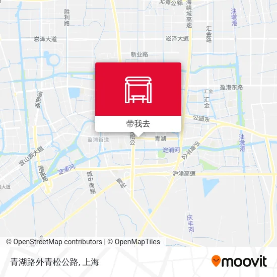 青湖路外青松公路地图