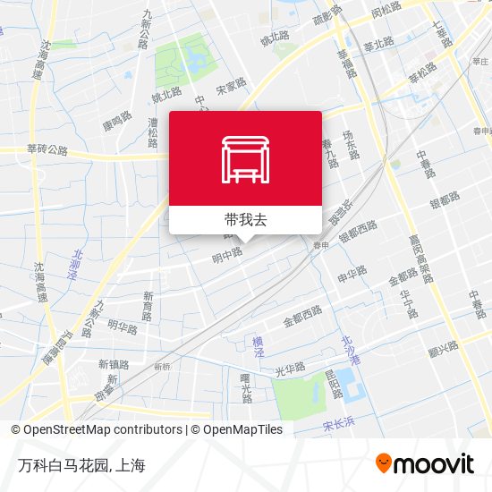 万科白马花园地图