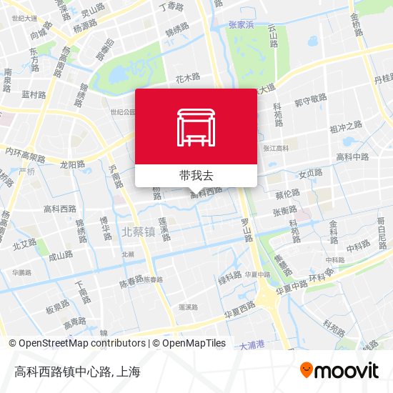 高科西路镇中心路地图