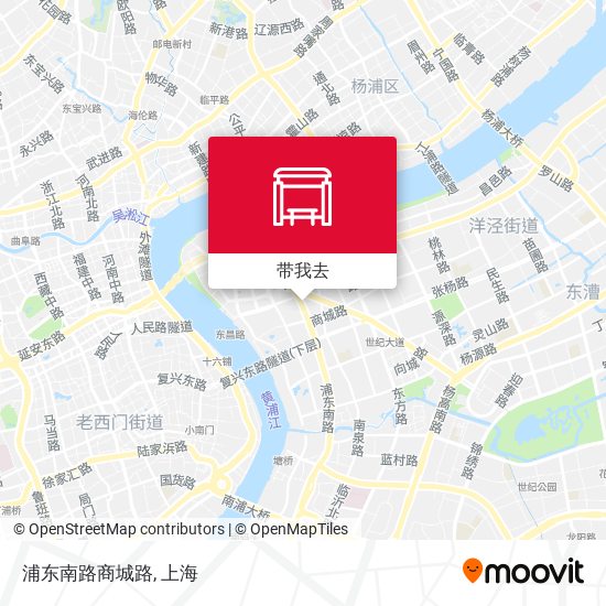 浦东南路商城路地图