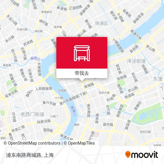 浦东南路商城路地图