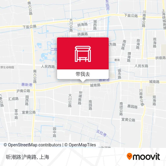 听潮路沪南路地图
