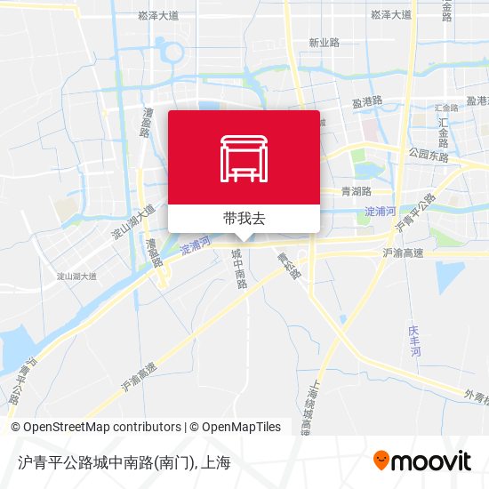 沪青平公路城中南路(南门)地图