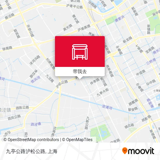 九亭公路沪松公路地图