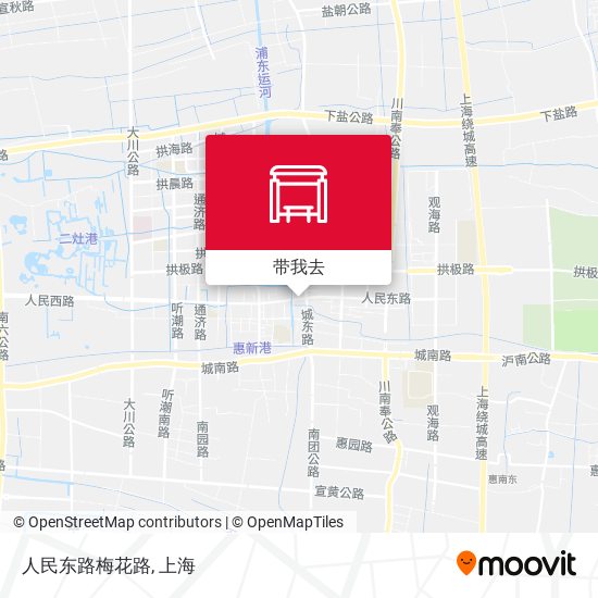 人民东路梅花路地图