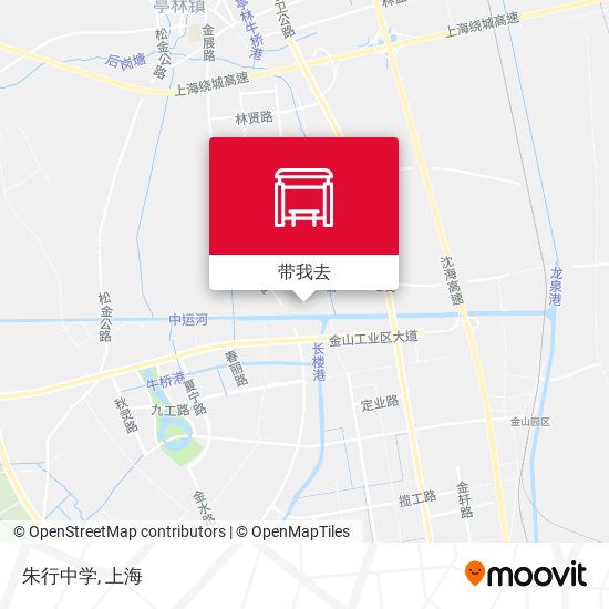 朱行中学地图