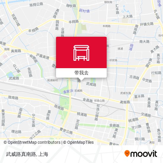 武威路真南路地图