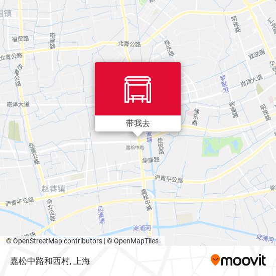 嘉松中路和西村地图