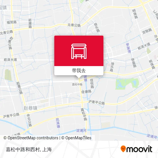 嘉松中路和西村地图