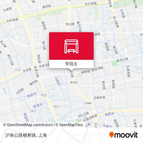 沪南公路横桥路地图