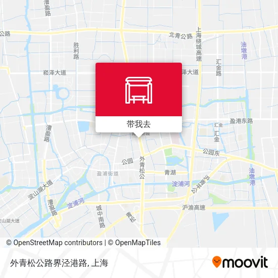 外青松公路界泾港路地图