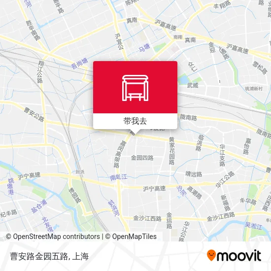 曹安路金园五路地图