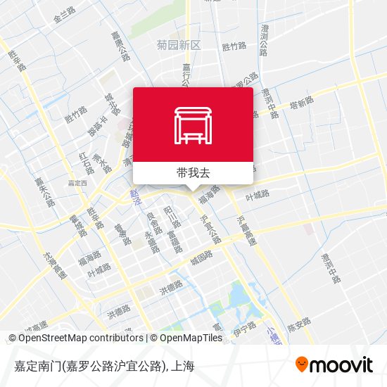 嘉定南门(嘉罗公路沪宜公路)地图
