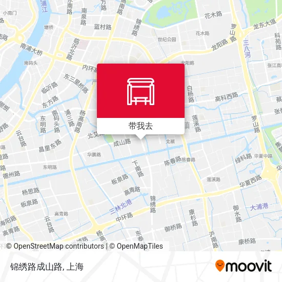 锦绣路成山路地图