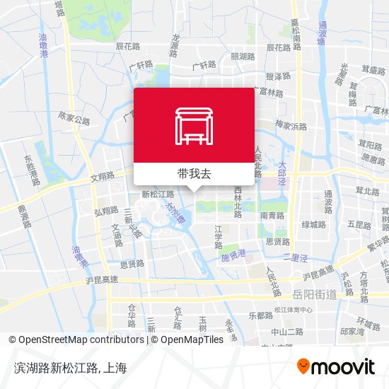 滨湖路新松江路地图