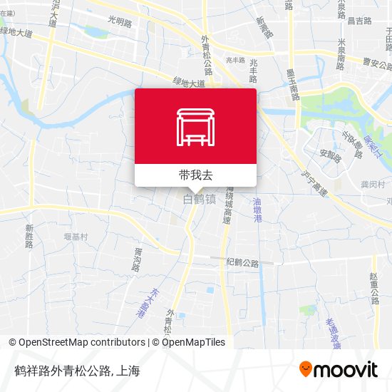 鹤祥路外青松公路地图