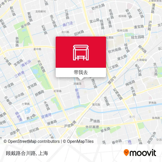 顾戴路合川路地图