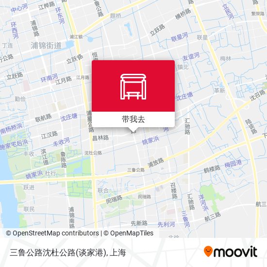 三鲁公路沈杜公路(谈家港)地图