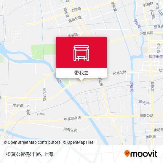 松蒸公路彭丰路地图