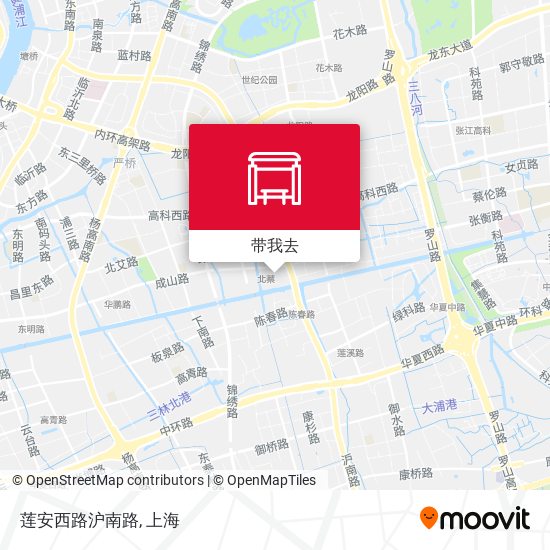 莲安西路沪南路地图