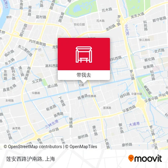 莲安西路沪南路地图