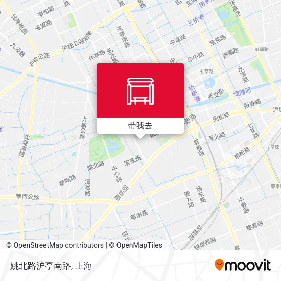 姚北路沪亭南路地图