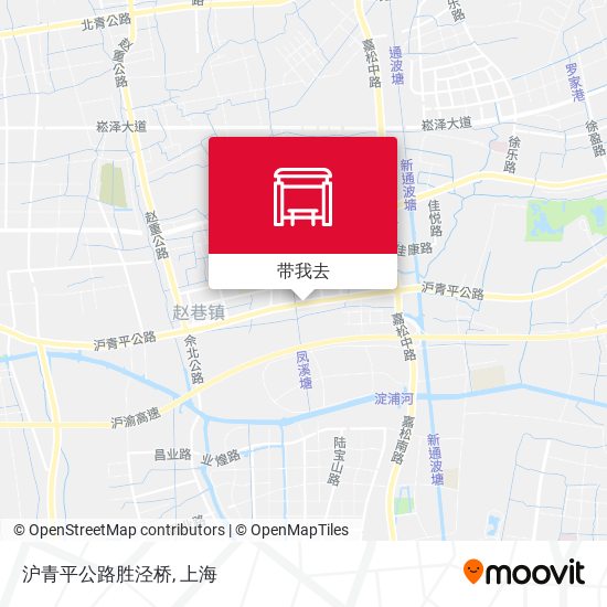 沪青平公路胜泾桥地图