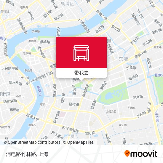 浦电路竹林路地图