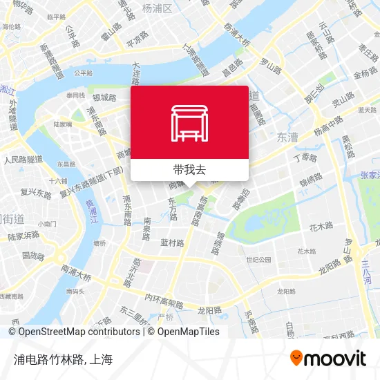 浦电路竹林路地图