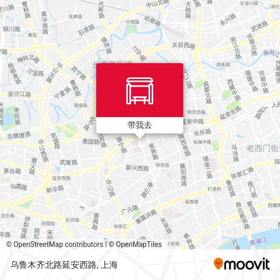 乌鲁木齐北路延安西路地图