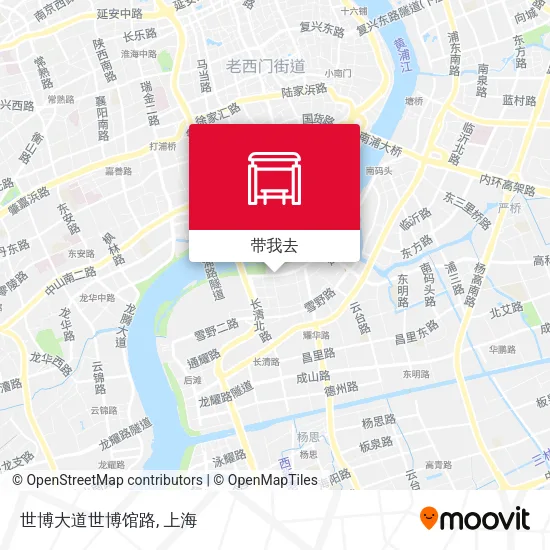 世博大道世博馆路地图