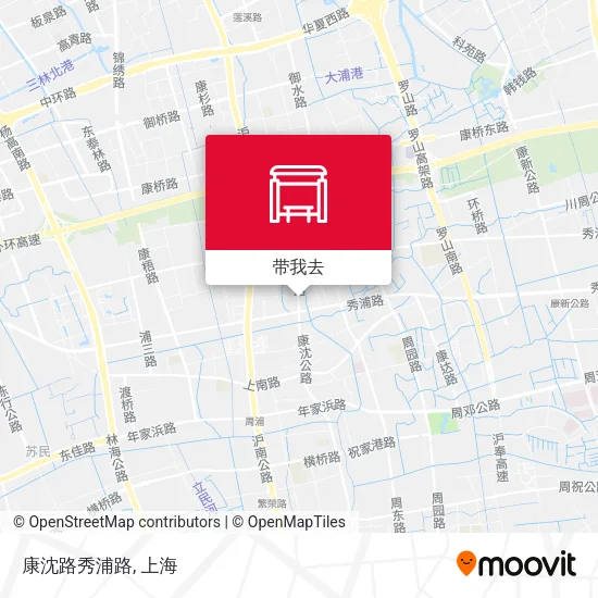 康沈路秀浦路地图