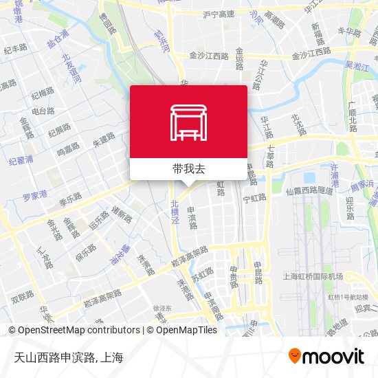 天山西路申滨路地图