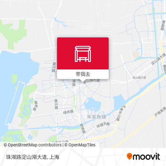 珠湖路淀山湖大道地图