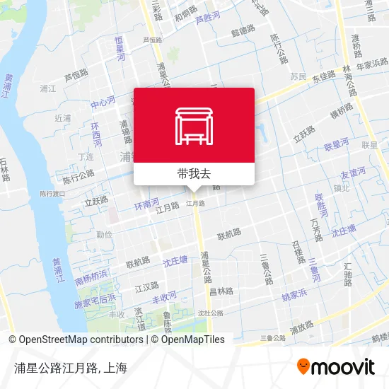 浦星公路江月路地图