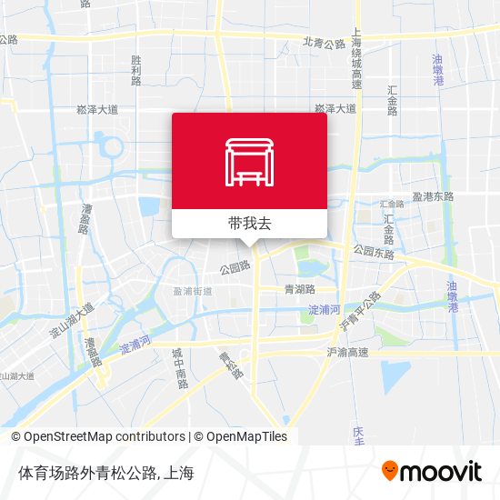 体育场路外青松公路地图