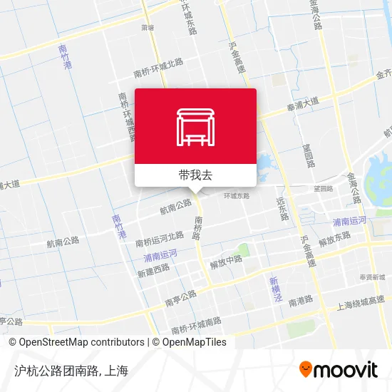 沪杭公路团南路地图
