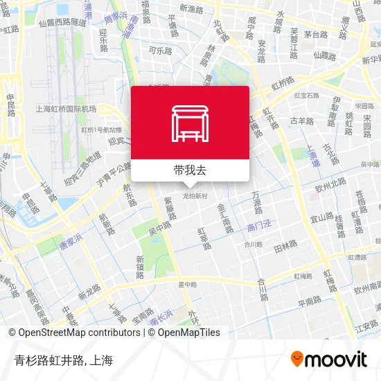 青杉路虹井路地图