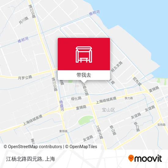江杨北路四元路地图