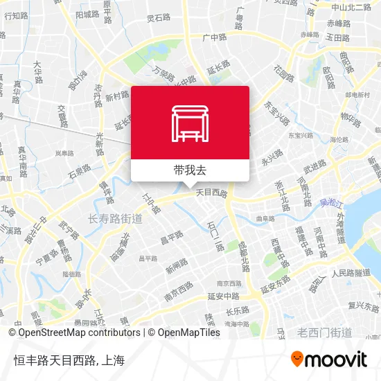 恒丰路天目西路地图