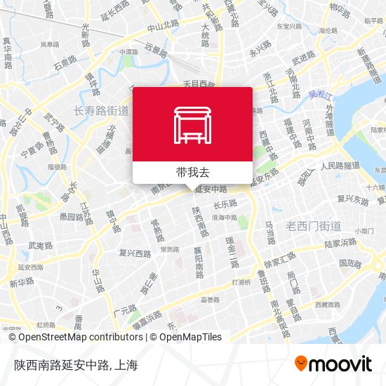 陕西南路延安中路地图