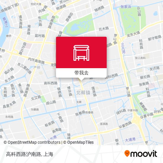 高科西路沪南路地图