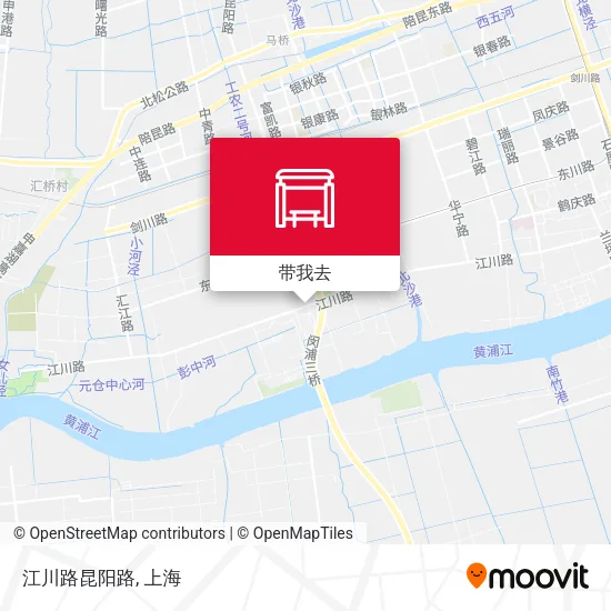 江川路昆阳路地图