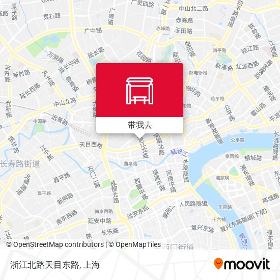 浙江北路天目东路地图