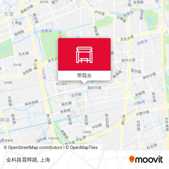 金科路晨晖路地图