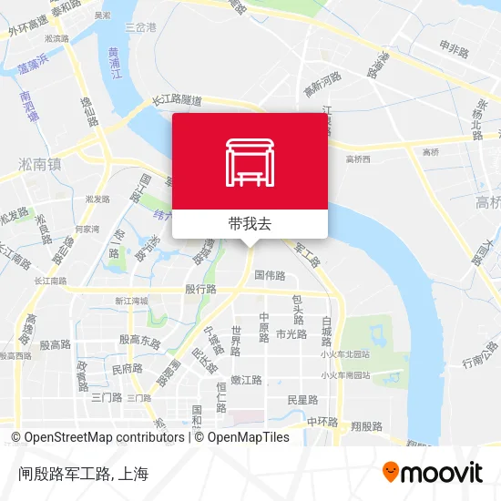 闸殷路军工路地图